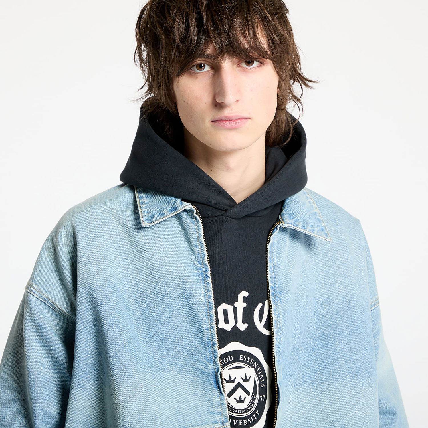 Яке бомбър Fear of God Denim Trucker Jacket Vintage Синьо | 202HO244270F-105, 1