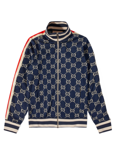 Яке Gucci All Over GG Track Jacket Тъмно синьо | 496919-X9V05-4245