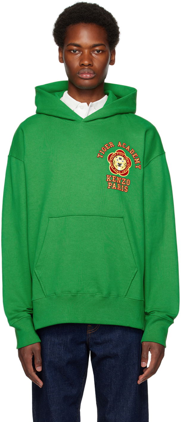 Суитчър KENZO Paris 'Tiger Academy' Hoodie Зелено | FD65SW0864ME, 0