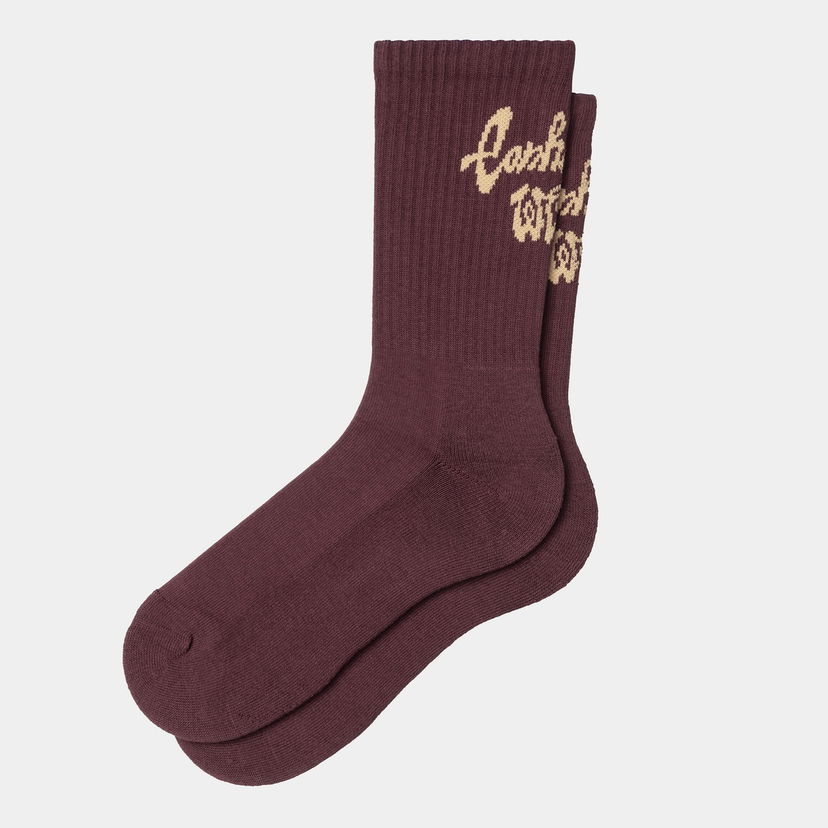 Чорапи Carhartt WIP Carhartt WIP Chedda Crew Socks Бургунди | I035513_1