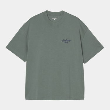 Тениска Carhartt WIP Short-Sleeve Signature Script T-Shirt Сиво | I033828_66, 3