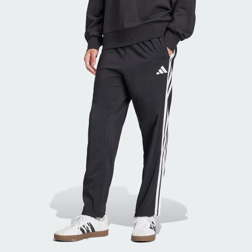 Спортни панталони adidas Performance Essentials 3-Stripes Open Hem Track Pants Черно | JC8491
