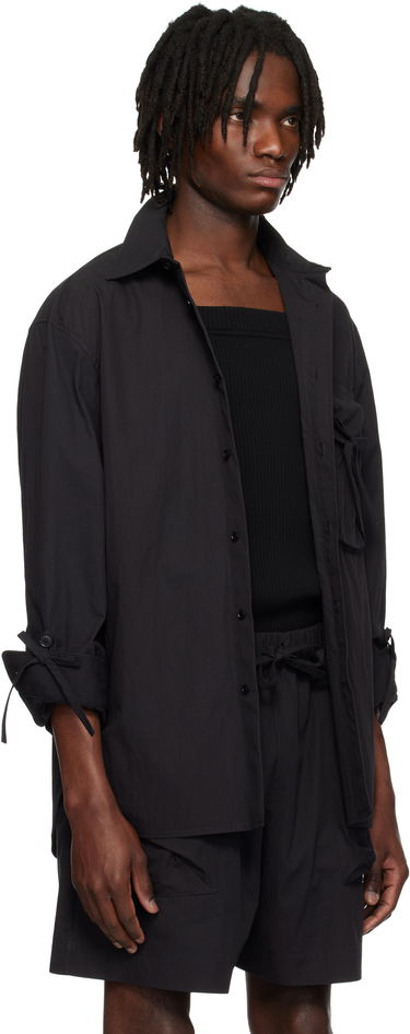 Риза Simone Rocha Simone Rocha Bow Detail Workwear Shirt Розово | 5319 1219, 4