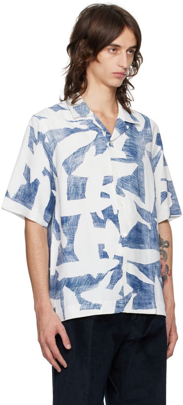 Риза Paul Smith Paul Smith Abstract Print Shirt Бяло | M1R-905U-N02392-40, 1
