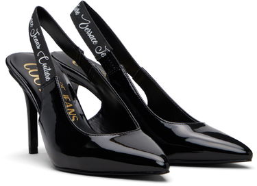 Грижа за обувките Versace Versace Jeans Couture Scarlett Slingback Mid Heels Черно | E79VA3S52_EZS859, 3