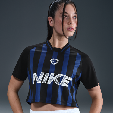 Фланелка Nike Nike Sportswear Cropped Short Sleeve T-Shirt Синьо | IM0326-455, 1