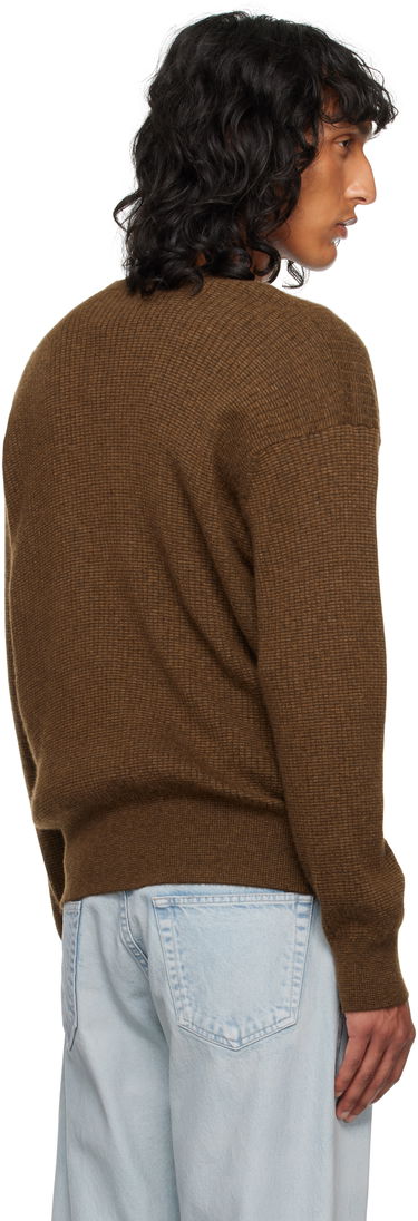 Пуловер The Row Knitted V-Neck Sweater Кафяво | 830-Y363, 2