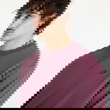 Суитчър New Balance Athletics French Terry Crew Sweatshirt Бургунди | MT41506FDP, 1