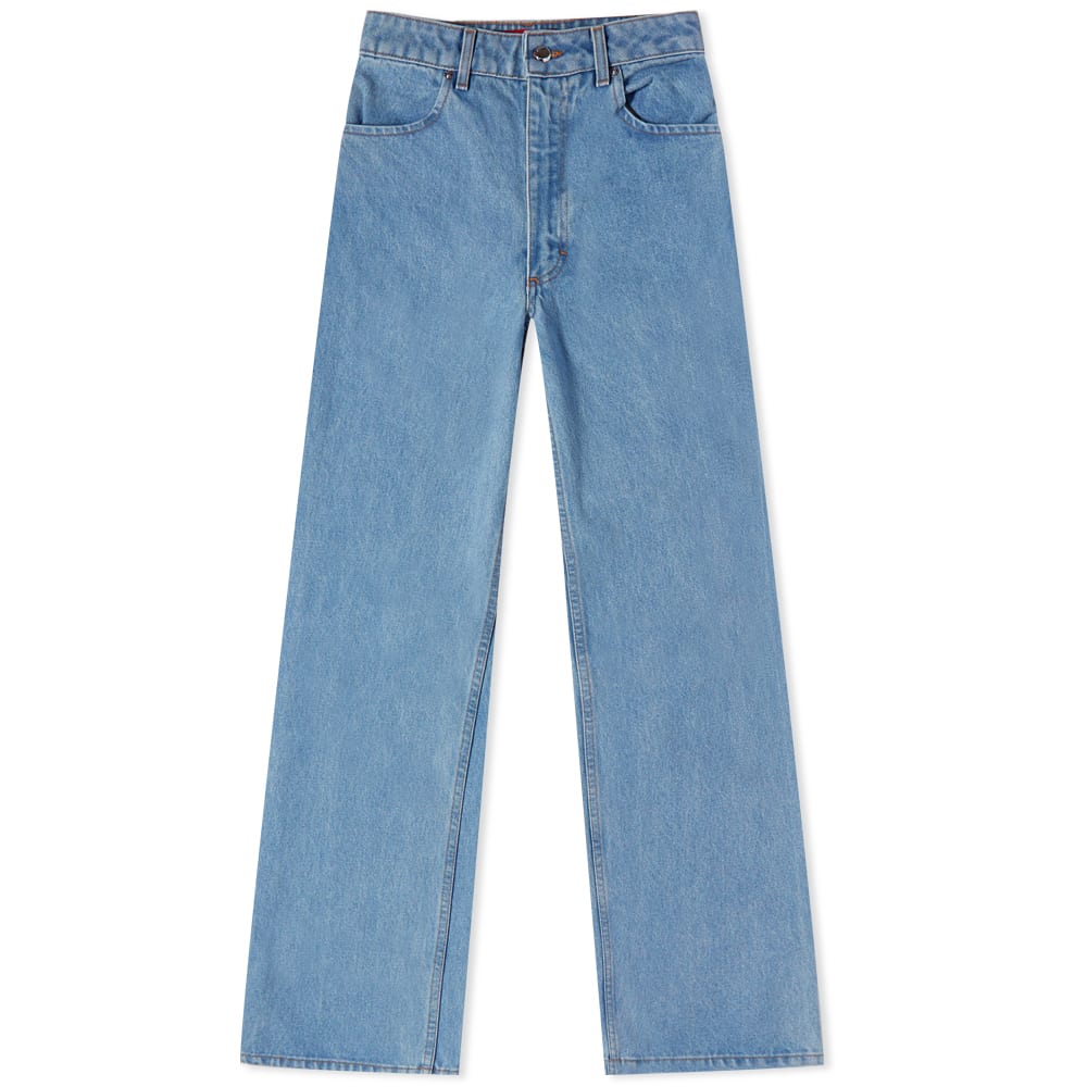 Дънки Eckhaus Latta Wide Leg Jeas Синьо | 334-EL-CORE-TB, 0