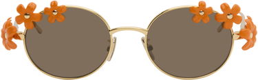 Слънчеви очила Loewe Paula's Ibiza Daisy Field Round Daisy-Embellished Sunglasses Оранжево
 | LW40173UW5130F 192337236198, 0