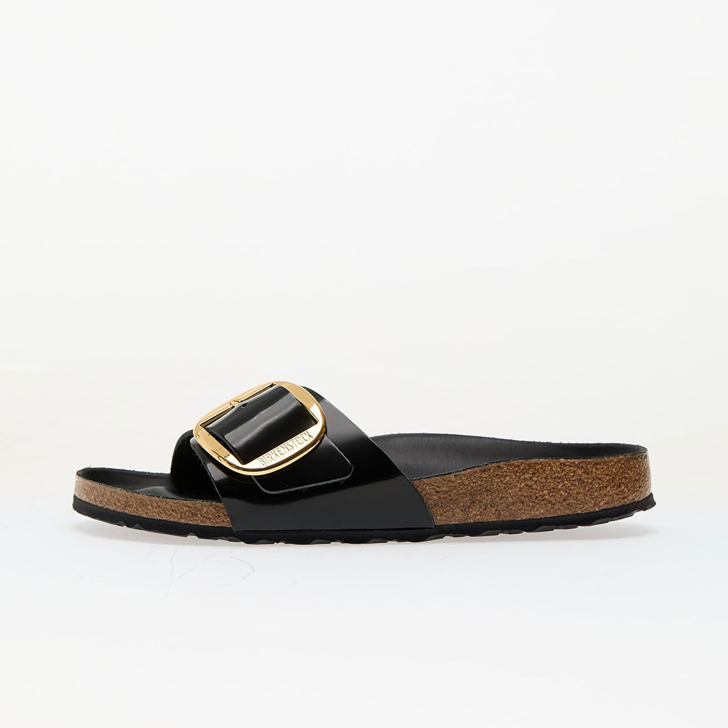 Кецове и обувки Birkenstock Birkenstock Madrid Big Buckle Patent Leather Slides Черно | 1022650, 0
