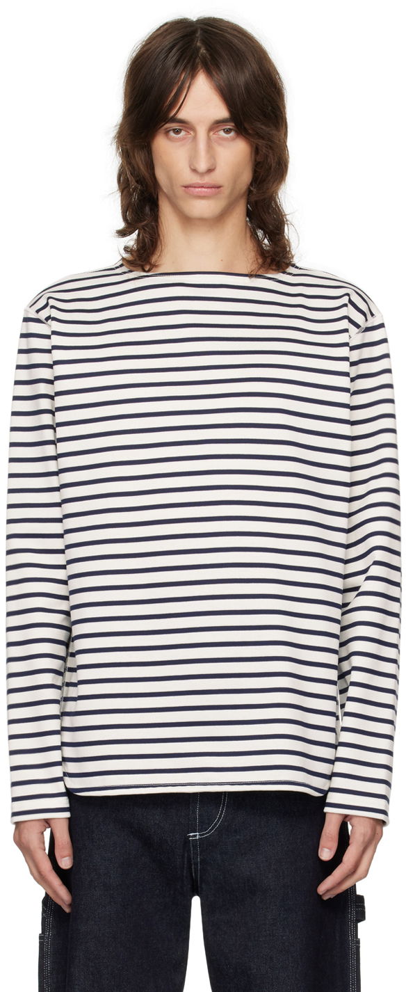 Cotton Stripe Long Sleeve T-Shirt