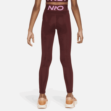 Клинове Nike Nike Pro Dri-FIT Leggings Бургунди | FN9021-619, 3