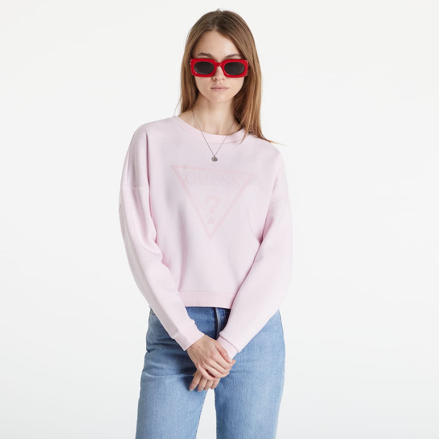 Суитчър GUESS Triangle Sweatshirt Розово | W2RQ00K9Z21-G6K6, 0