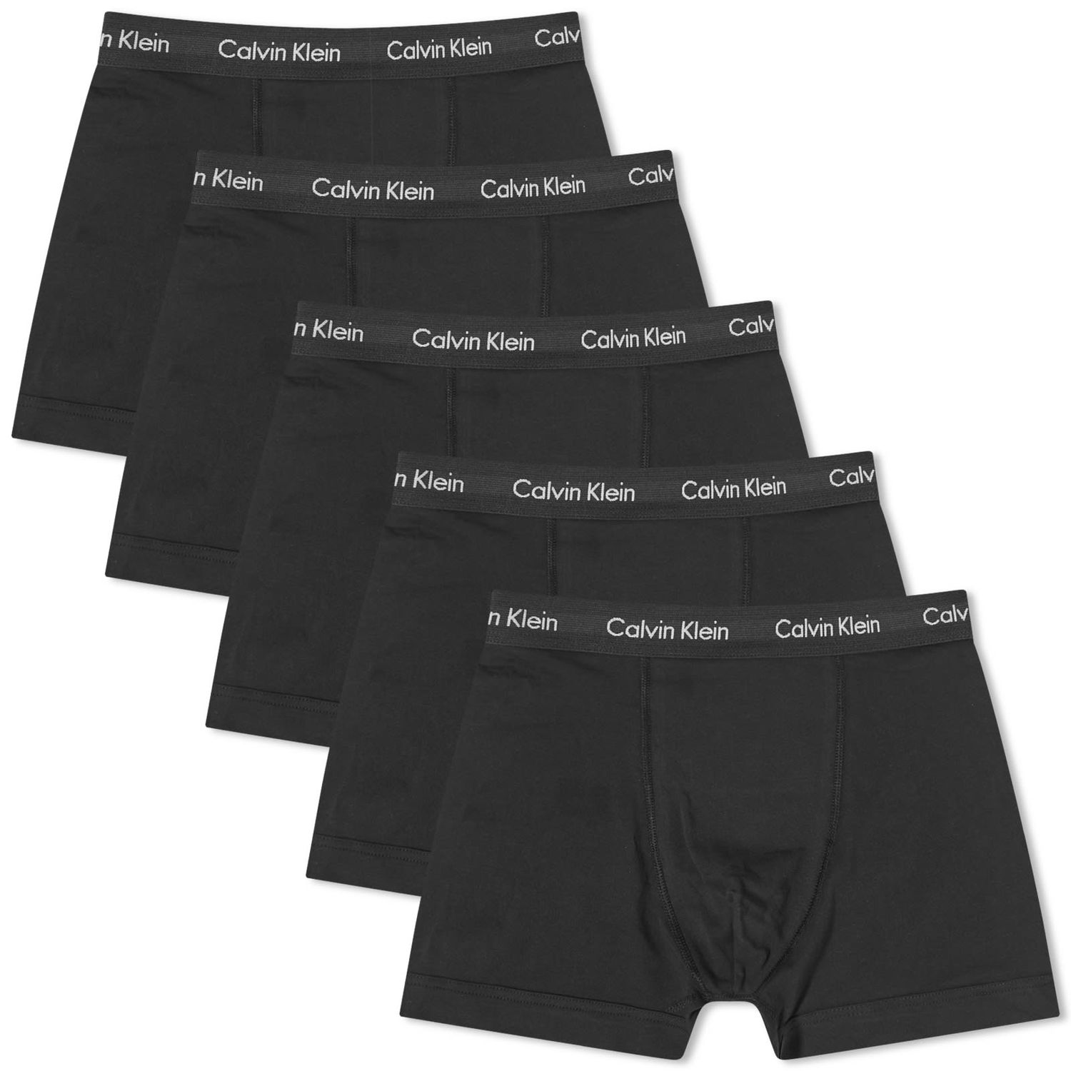 Боксерки CALVIN KLEIN Men's Trunk - 5 Pack Black Черно | 000NB2877AXWB, 0