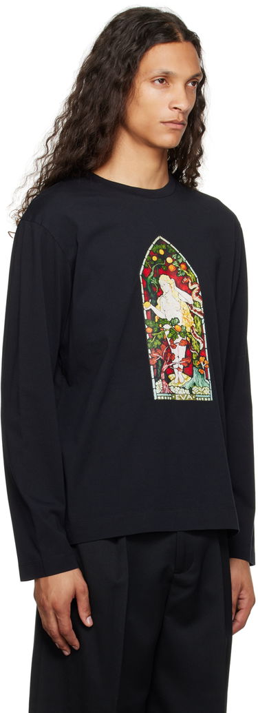 Тениска Simone Rocha Simone Rocha Stained Glass Woman Long Sleeve T-Shirt Черно | 5194P30-M 0569, 1