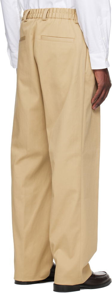 Панталони BOSS BECKHAM x BOSS Stretch Cotton Trousers Бяло | 50549203, 3