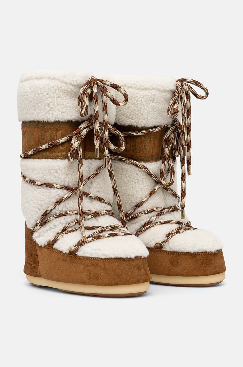 Кецове и обувки Moon Boot Shearling Boots Кафяво | 80D1402610.MA03, 1