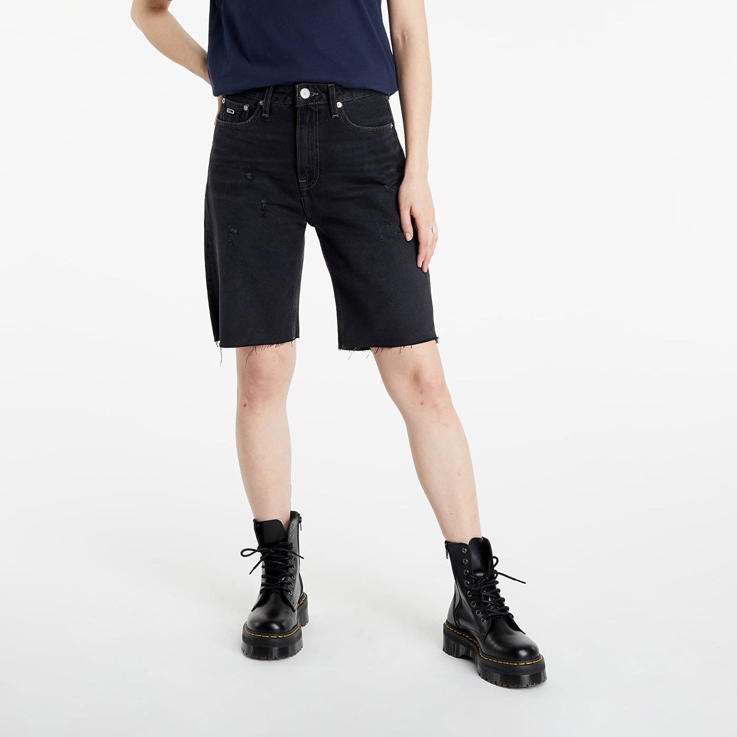 Къси панталони Tommy Hilfiger Harper Denim Bermuda Shorts Черно | DW0DW10087 1BZ, 0