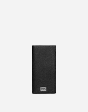 Портфейл Dolce & Gabbana Calfskin Vertical Wallet With Logo Tag Черно | BP2573AG21980999, 0