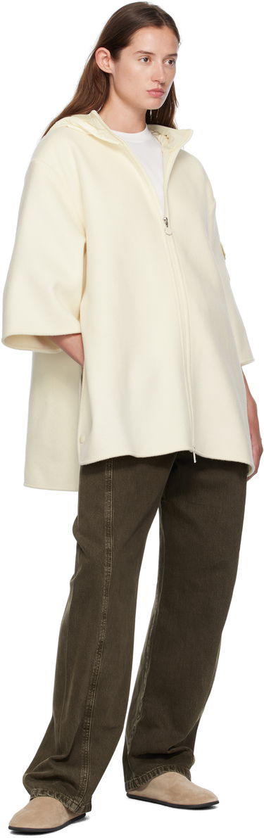 Яке Moncler Moncler Wool Cape Jacket Бяло | K20933G00002M7148, 4