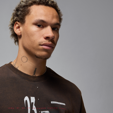 Тениска Jordan Jordan M J Reissue Graphic Short Sleeve T-Shirt Кафяво | HJ2356-010, 3