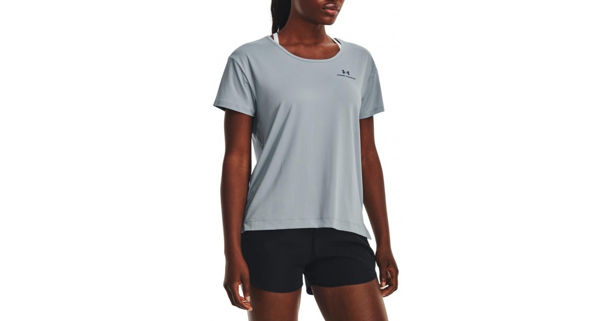 Тениска Under Armour Tee Rush Energy Core Сиво | 1365683-465, 1