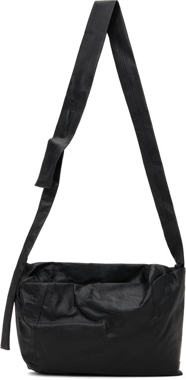 Чанта през рамо Yohji Yamamoto Yohji Yamamoto Puff Leather Shoulder Bag Черно | DA-I77-791, 0