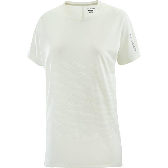 Тениска Salomon Aero Graphic Short Sleeve T-Shirt Бяло | LC2696700, 1