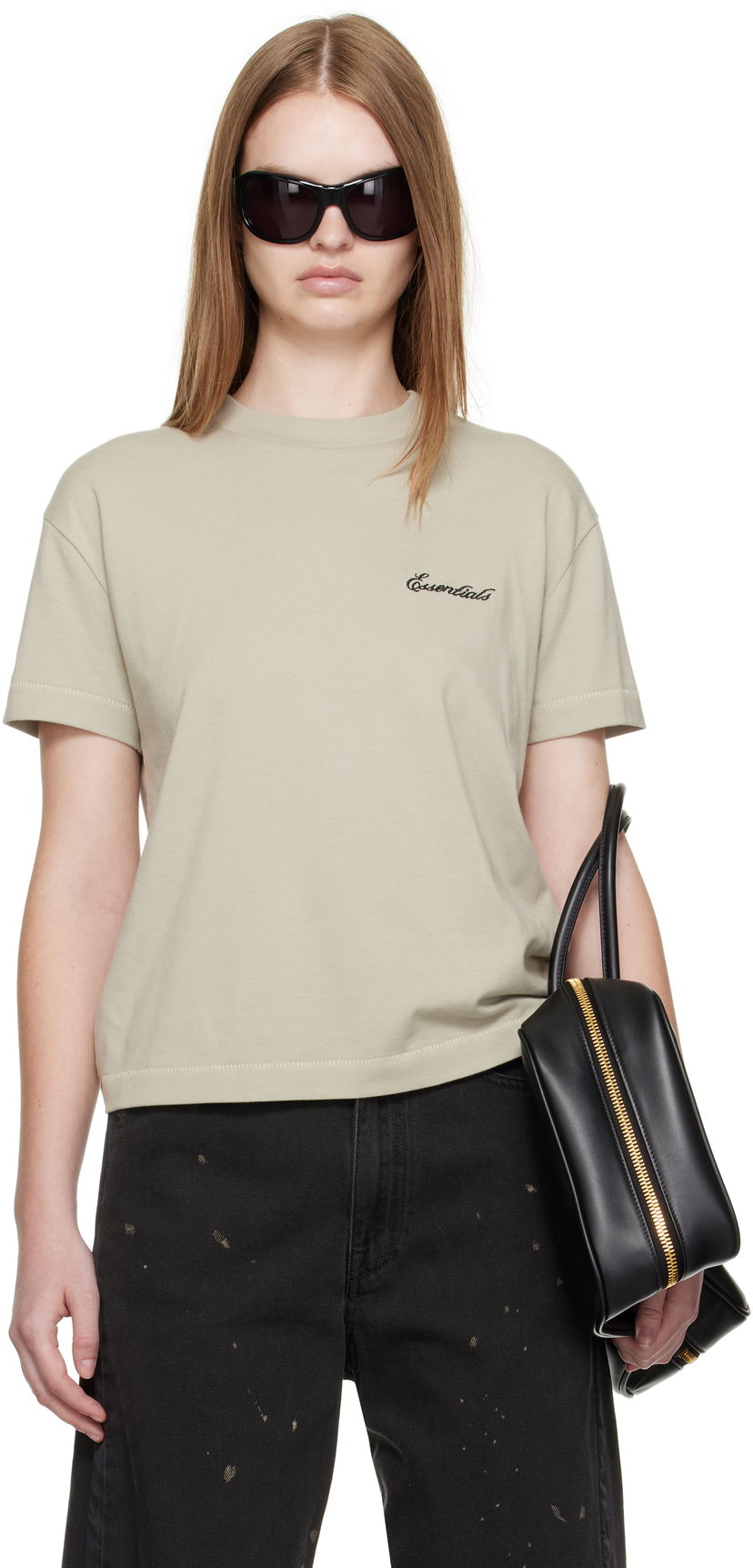 Тениска Fear of God Fear of God ESSENTIALS Classic Fit T-Shirt Бежово | 125SP255866FW