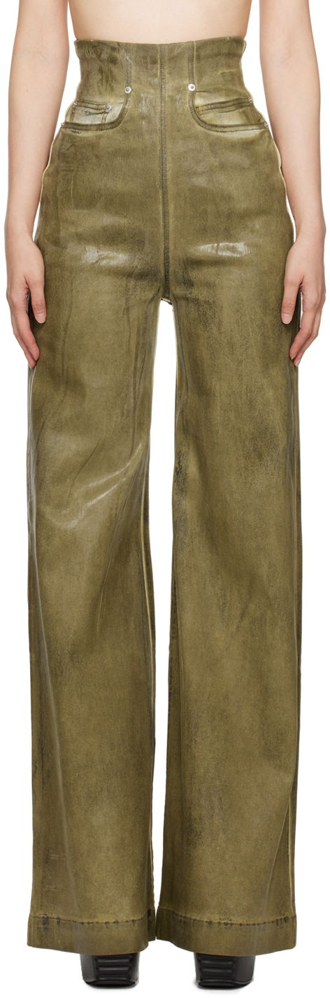 Дънки Rick Owens Cooper Dirt Jeans Зелено | DS02D2303 HSCF