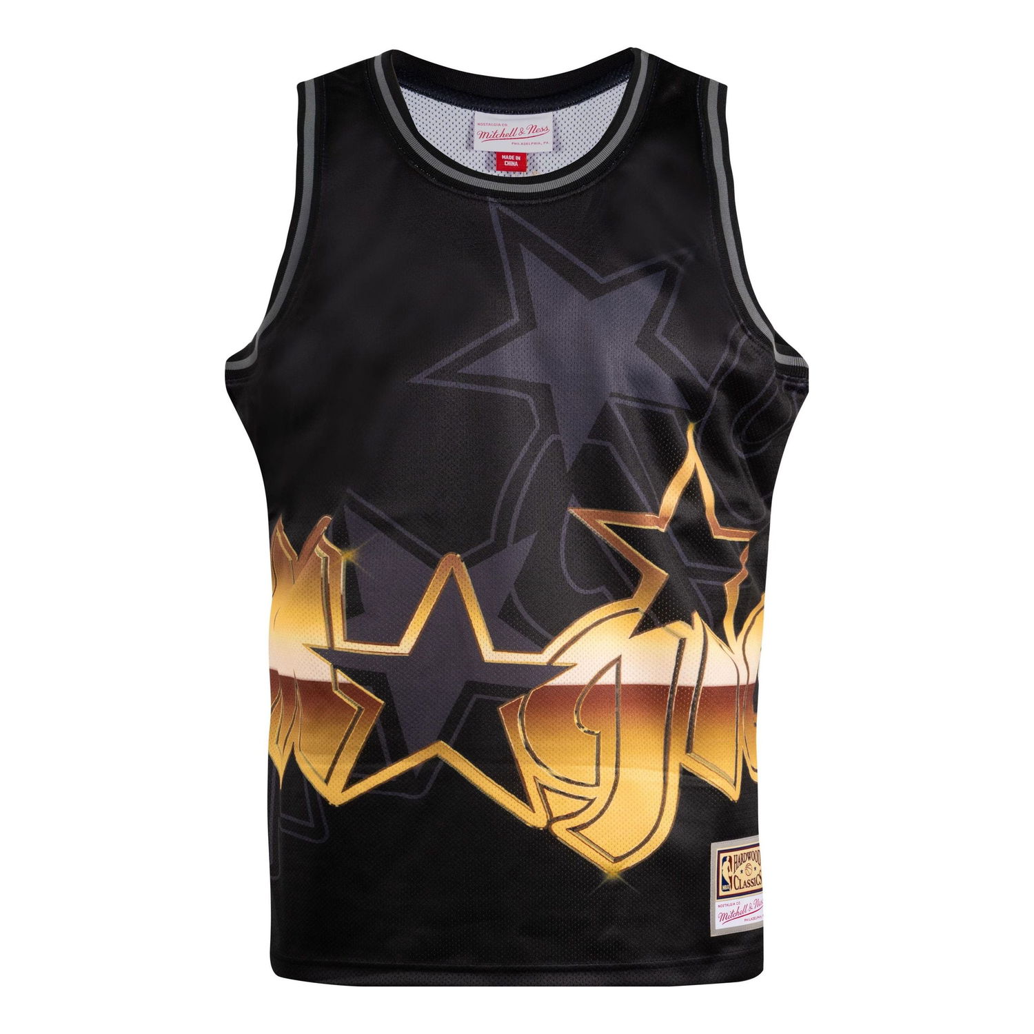 Потник Mitchell & Ness NBA Orlando Magic Big Face 4.0 Fashion Tank Черно | TMTK1258-OMAYYPPPBLCK, 0