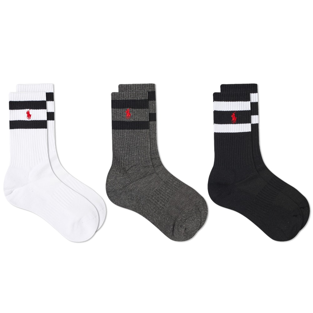Чорапи Polo by Ralph Lauren Classic Stripe Sport Sock - 3 Pack Многоцветен | 449823360002, 0