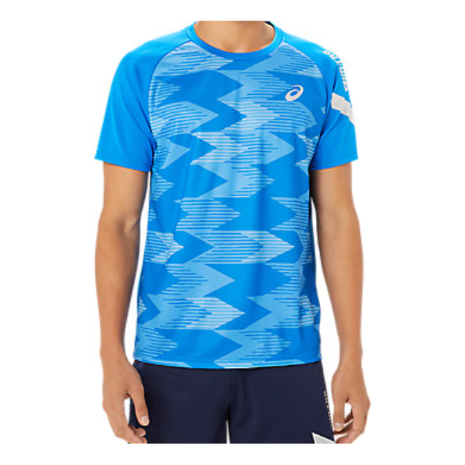 Тениска Asics Graphic Dry Short Sleeve Training T-Shirt Синьо | 2031E553-401, 0