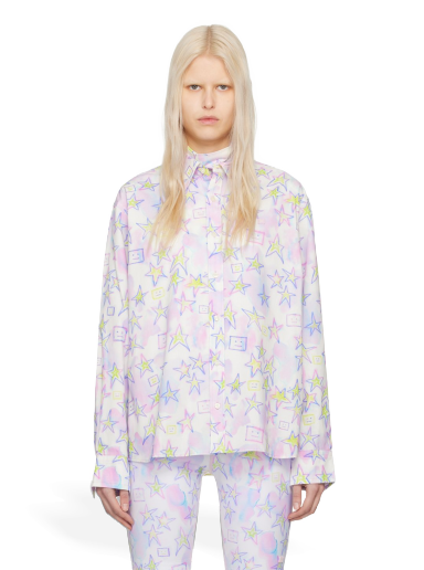 Риза Acne Studios Printed Shirt Лилаво | CB0063-