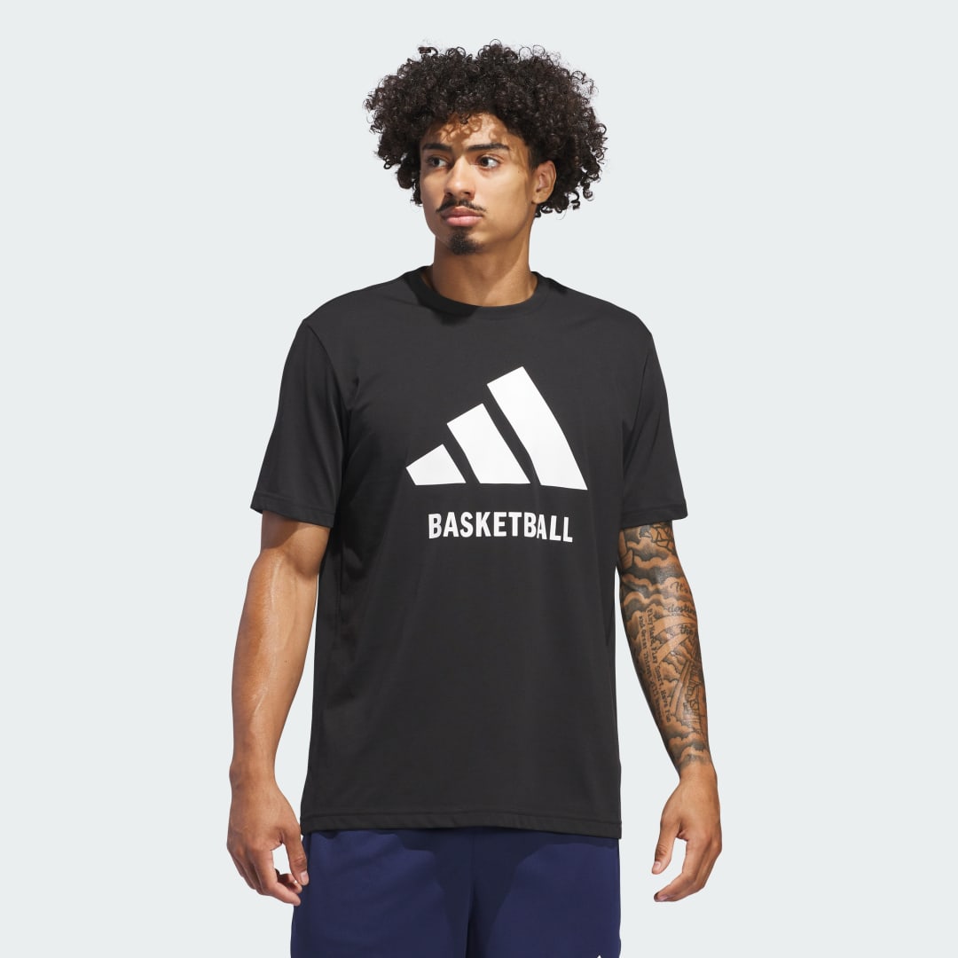 Тениска adidas Performance Basketball Graphic T-Shirt Черно | JI7098, 0