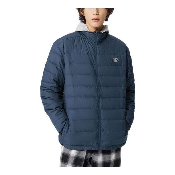 Пухо яке New Balance Sport Windbreaker Jacket Синьо | MJ23259-NGO, 0