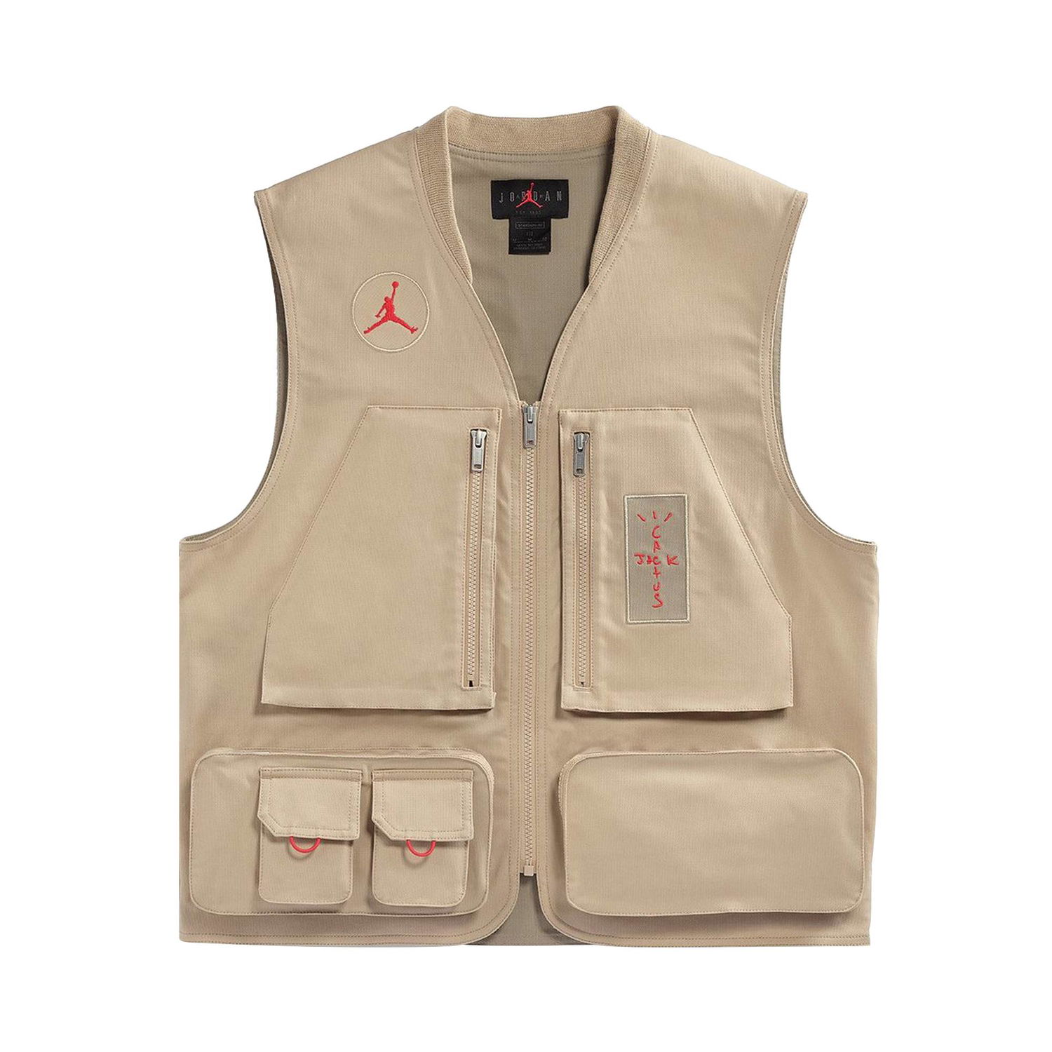 Жилетка Cactus Jack by Travis Scott Jordan x Utility Vest Бежово | CW3169 201, 1