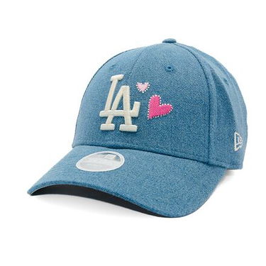 Шапка с козирка New Era MLB Denim Icon 9FORTY LA Dodgers Adjustable Hat Синьо | 60595350, 0