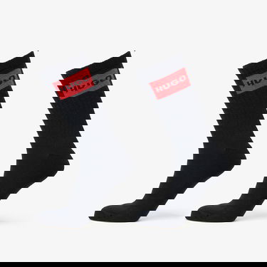 Чорапи BOSS Hugo Logo Quarter Socks 2-Pack Черно | 50510640-001, 0