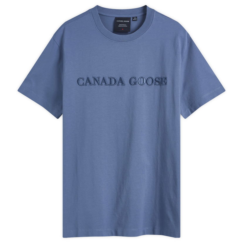 Тениска Canada Goose Embroidered Wordmark Emersen T-Shirt Синьо | 1420M2-222