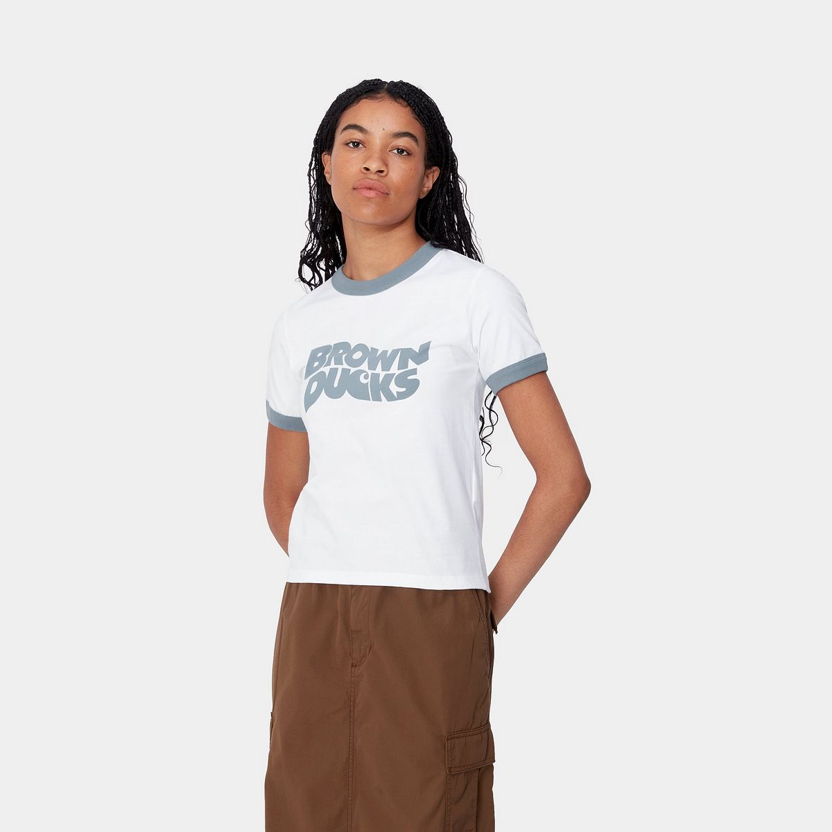 Тениска Carhartt WIP Short Sleeve Graphic Ringer T-Shirt Бяло | I034008_9, 0