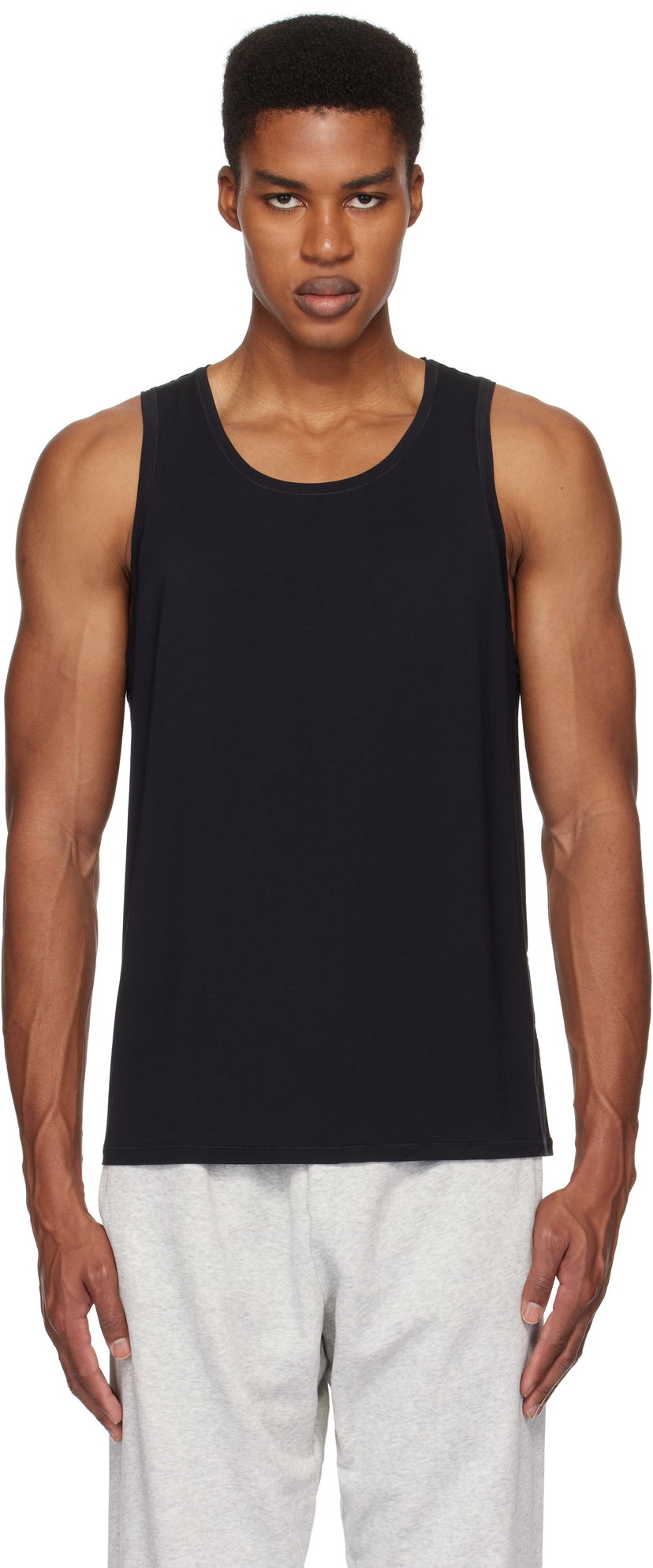 Потник SKIMS SKIMS Stretch Tank Top Черно | TP-TNK-5632M