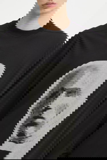 Тениска Rick Owens Rick Owens DRKSHDW Jumbo Long Sleeve T-Shirt with Print Черно | DU02E7261.RNEP1, 3