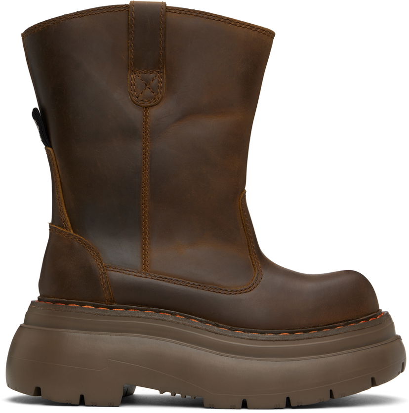 Облекло R13 R13 Chunky Workwear Boots Кафяво | R13WS063-S139A