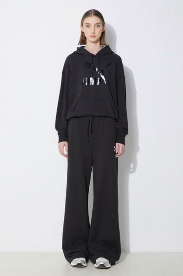 Суитчър Puma Shiny Logo Hoodie Черно | 625595, 1
