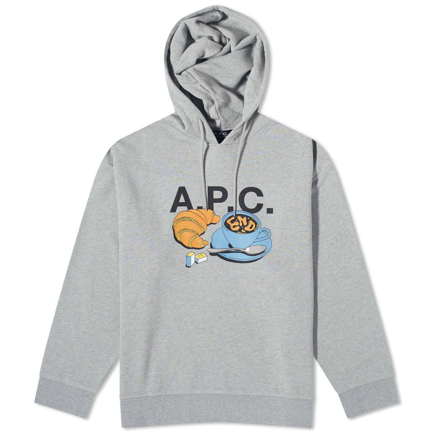 Суитчър A.P.C. END. x Men's 'Coffee Club' Pierre Hoodie Сиво | COFAX-H27849-PLA, 0
