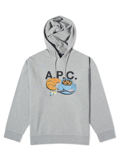 Суитчър A.P.C. END. x Men's 'Coffee Club' Pierre Hoodie Сиво | COFAX-H27849-PLA