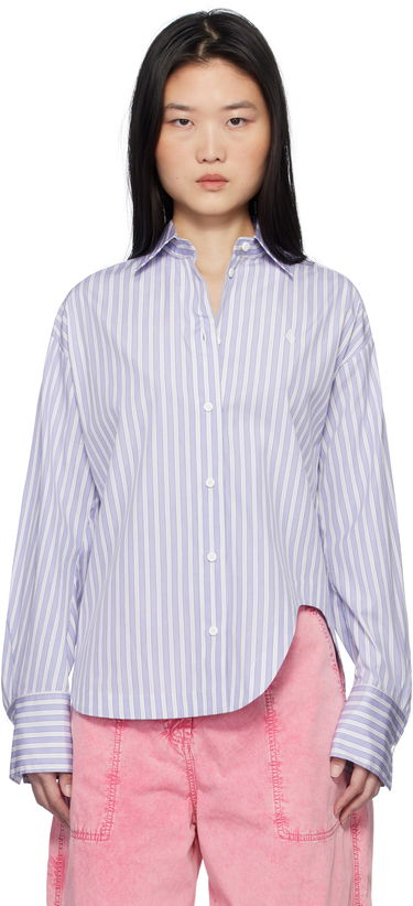 Риза The Attico Attico Eliza Striped Shirt Лилаво | 250WCH00014 CCC051AA, 0