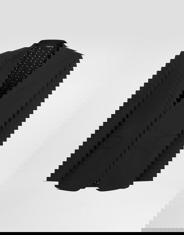 Яке Dolce & Gabbana Single-breasted New Martini Canvas Jacket Черно | G2VZ7TFUBFTN0000, 0